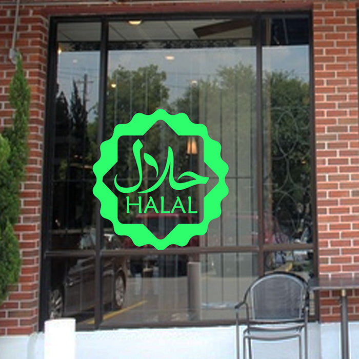 Halal Shop window sticker