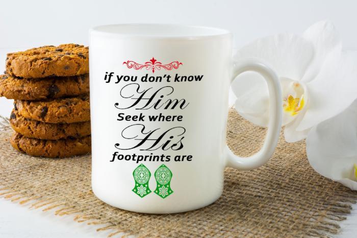 Muhammad (PBUH) footprints printed Quote Mug