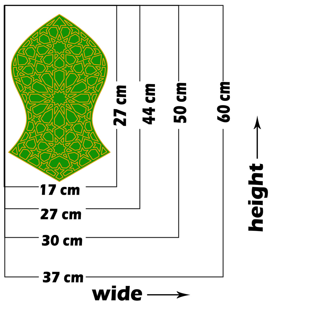 Nalain Pak Islamic Wall stickers Details