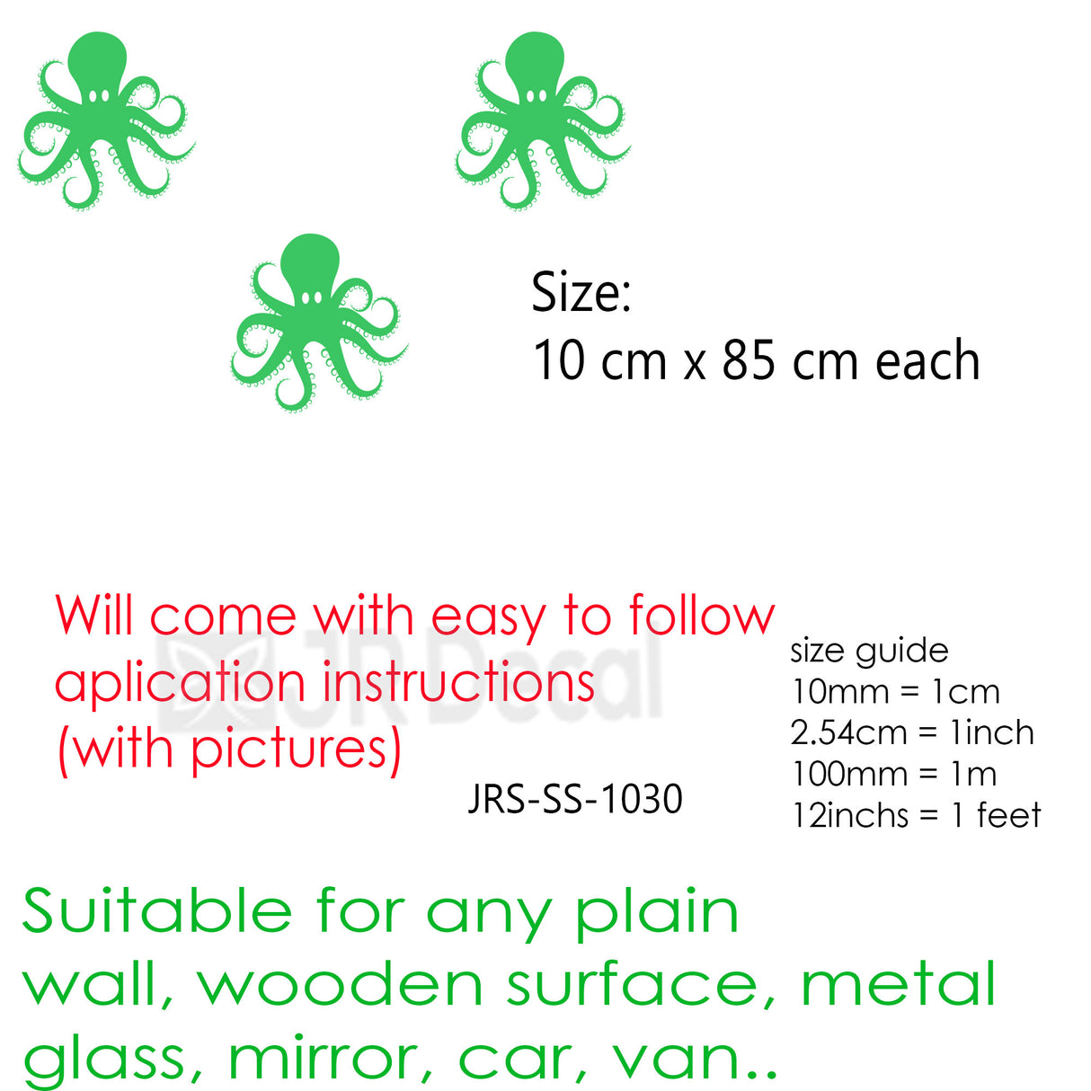 Octopus Bathroom wall sticker Sets