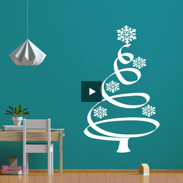 Christmas tree wall sticker Xmas wall Décor