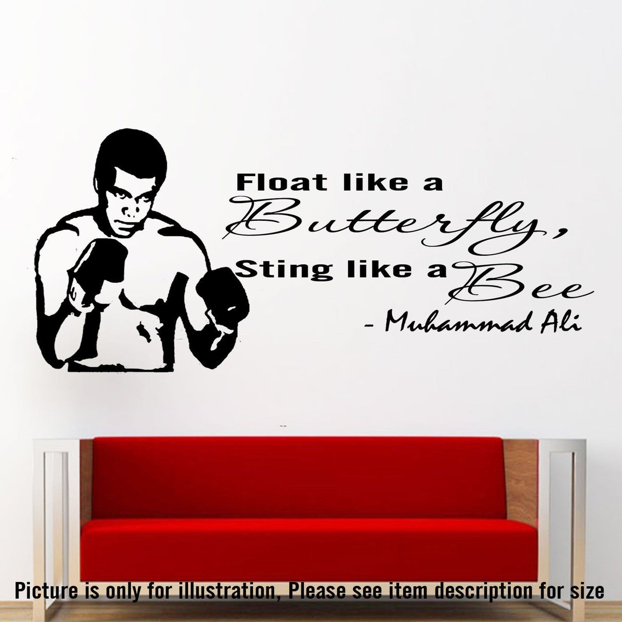 Muhammad Ali Motivational wall sticker
