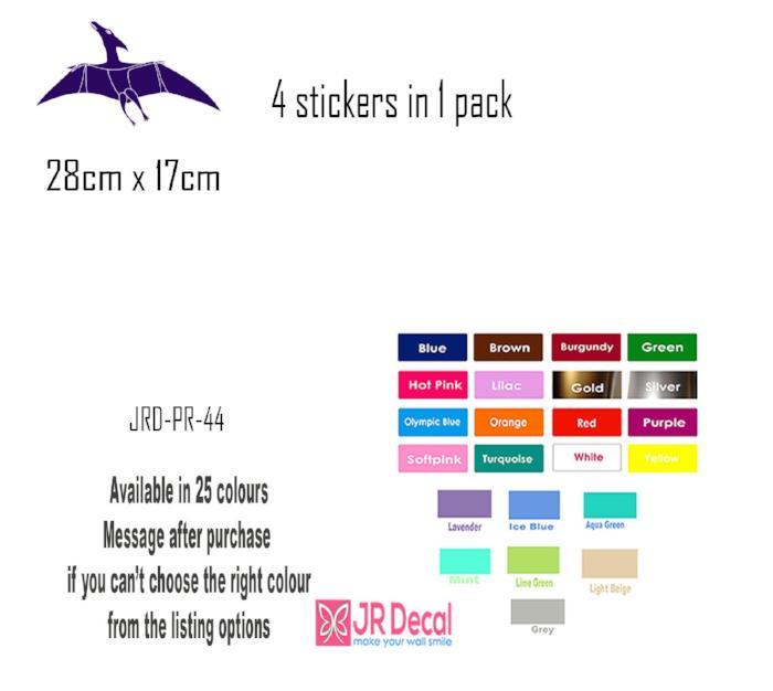 Pterodactyl wall decal for Kids Bedroom Wall | Dinosaur Wall Sticker