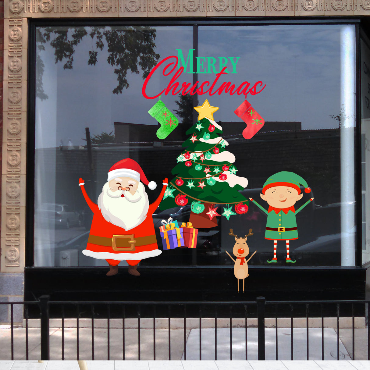 Merry Christmas Santa Claus wall stickers