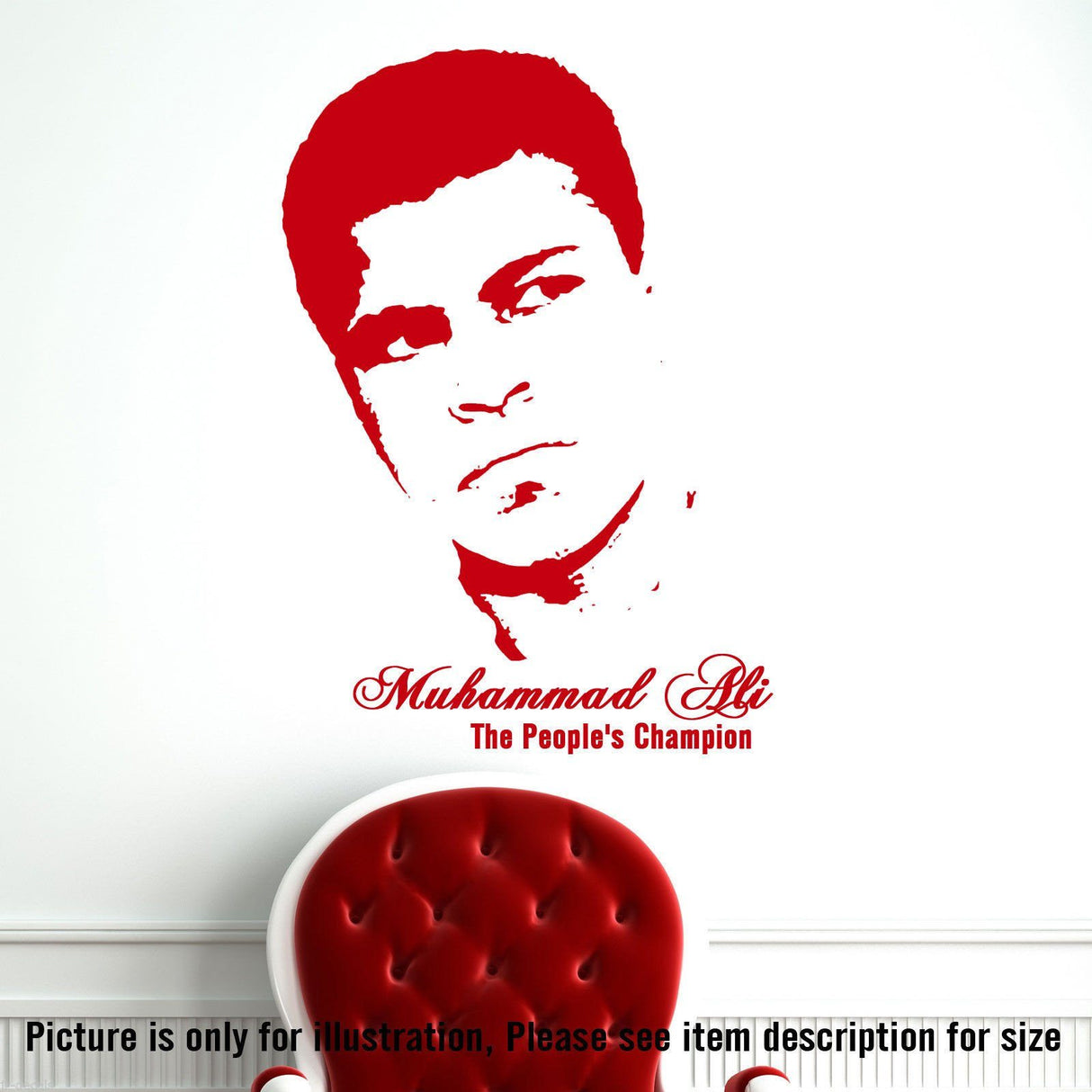 People's CHAMPION MUHAMMAD ALI Vinyl Wall Decal