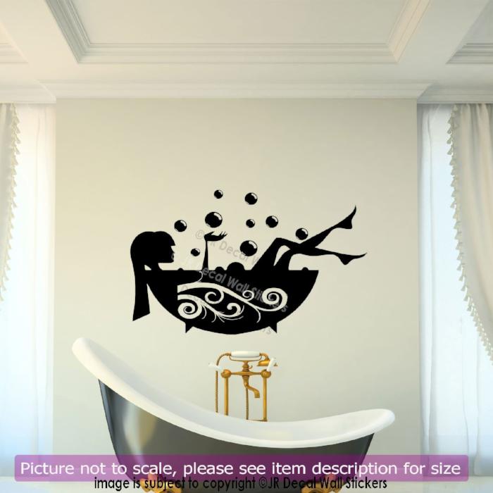 'BATH TIME' Bathroom wall stickers