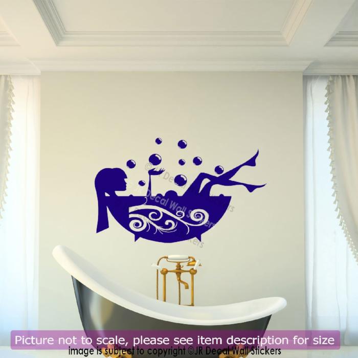 'BATH TIME' Bathroom wall stickers