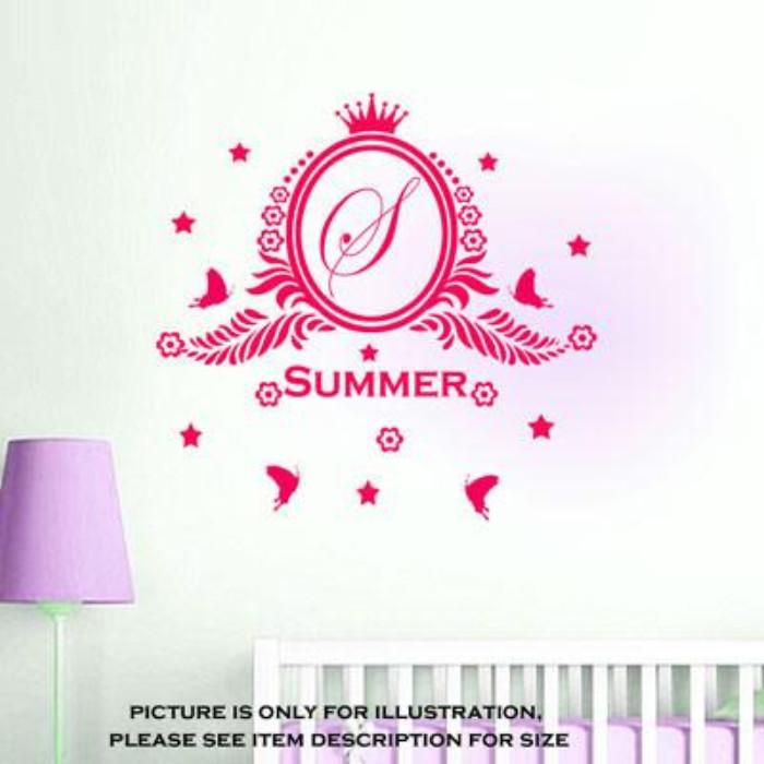 Girls Custom Name Stickers for bedroom