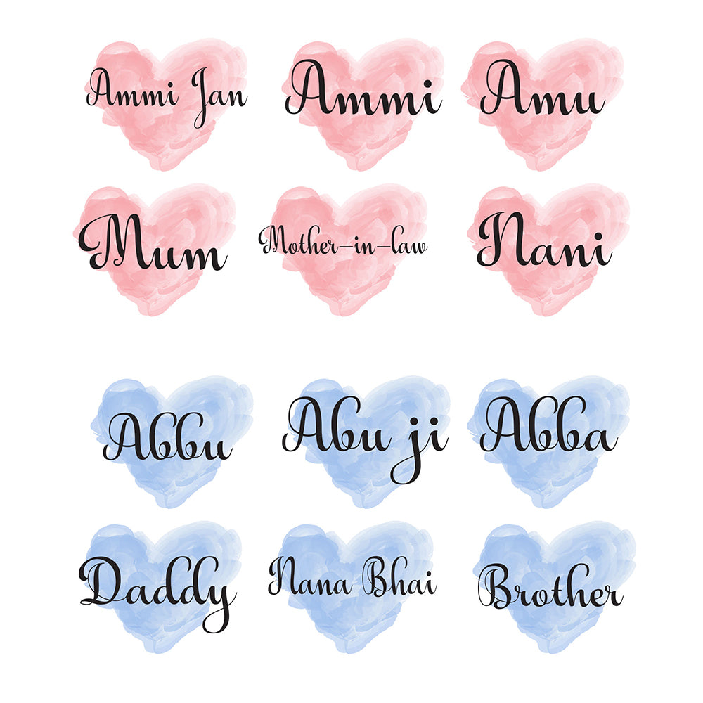 personalised Eid Mubarak Card for Father