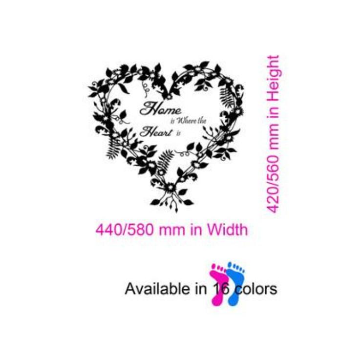 Home Is Where The Heart Is Vinyl Sticker