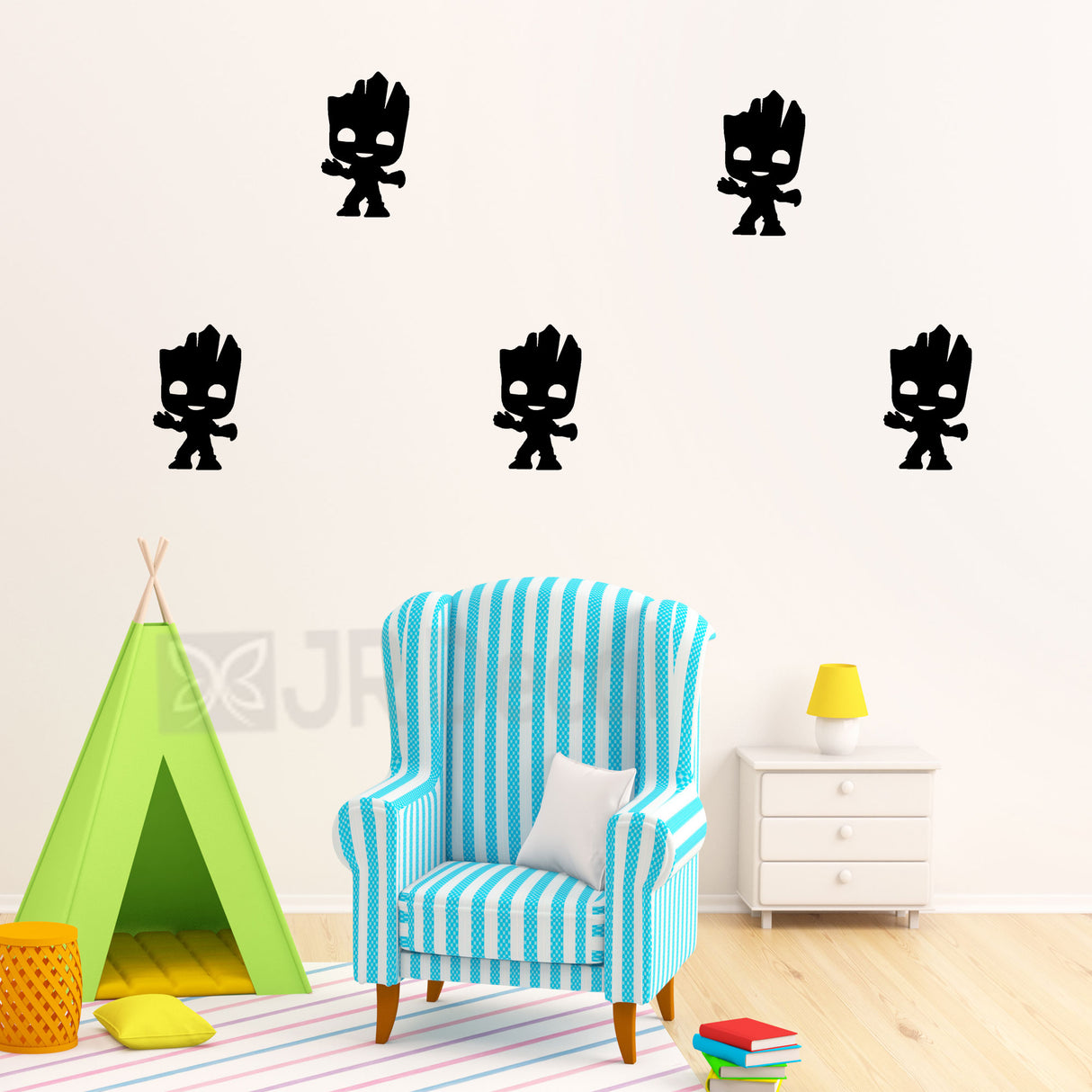 Baby Groot nursery wall stickers