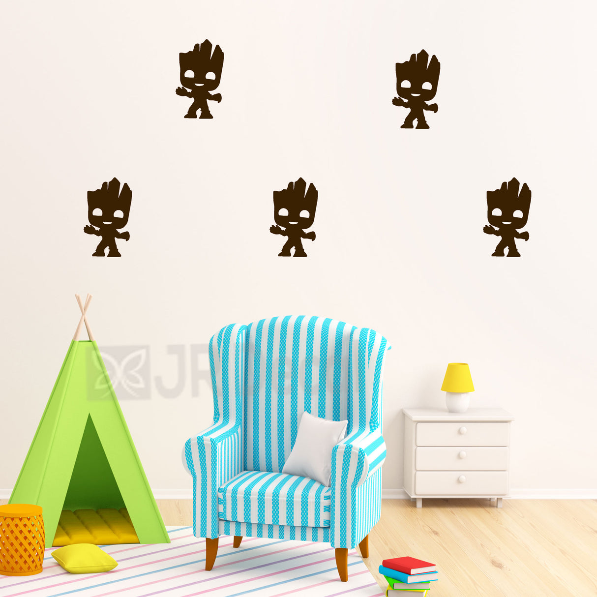 Baby Groot nursery wall stickers