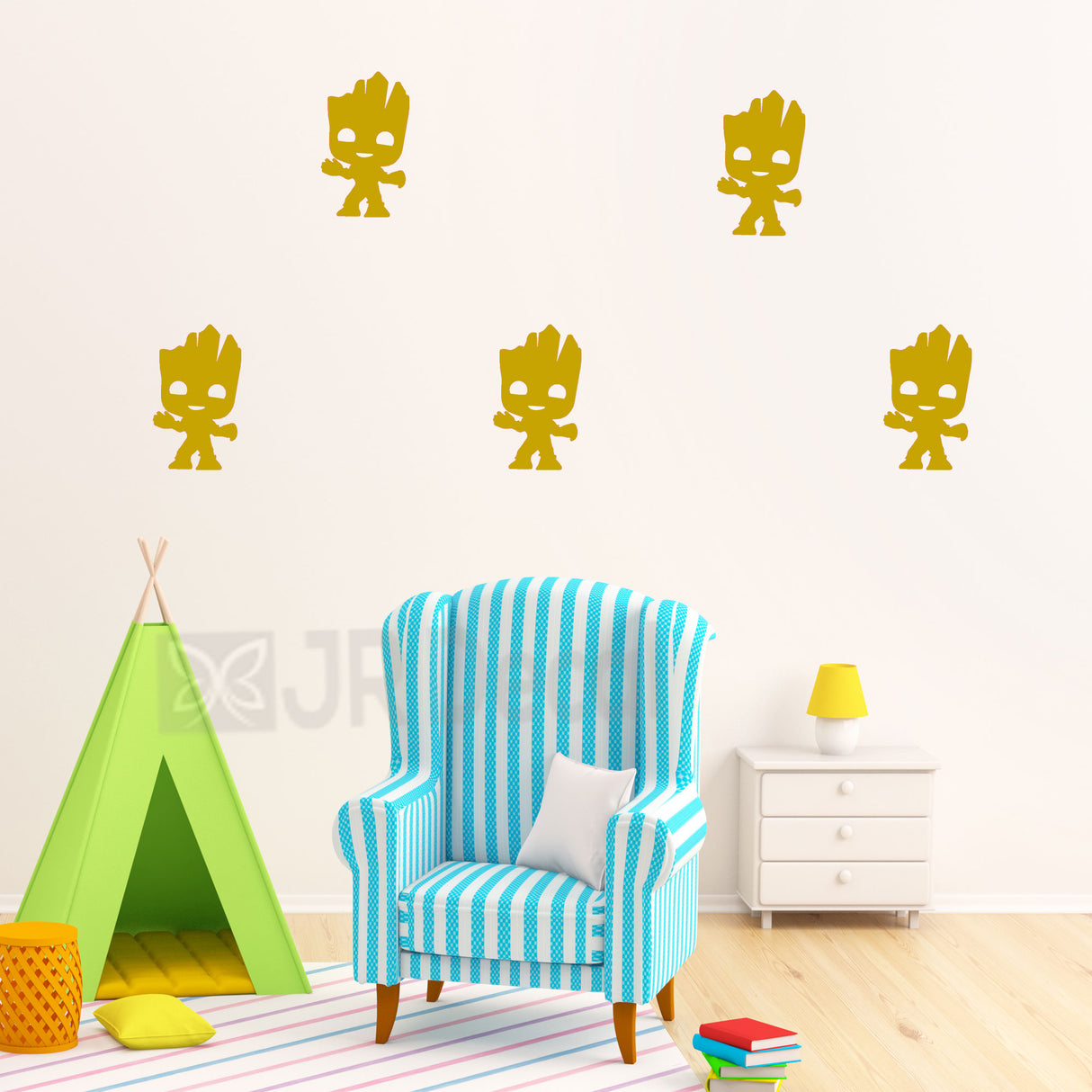 Baby Groot nursery wall stickers