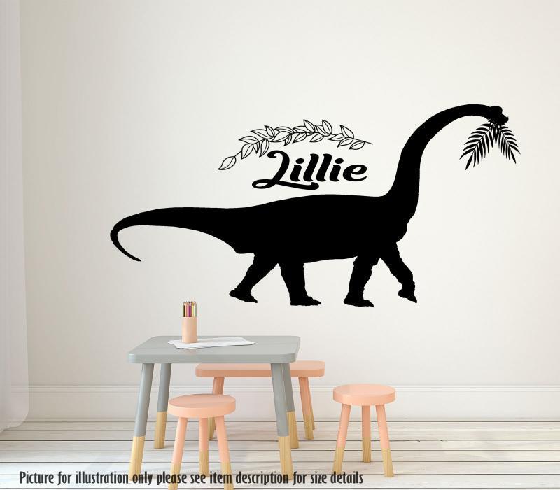 Diplodocus Dinosaur Wall Art with Personalised name