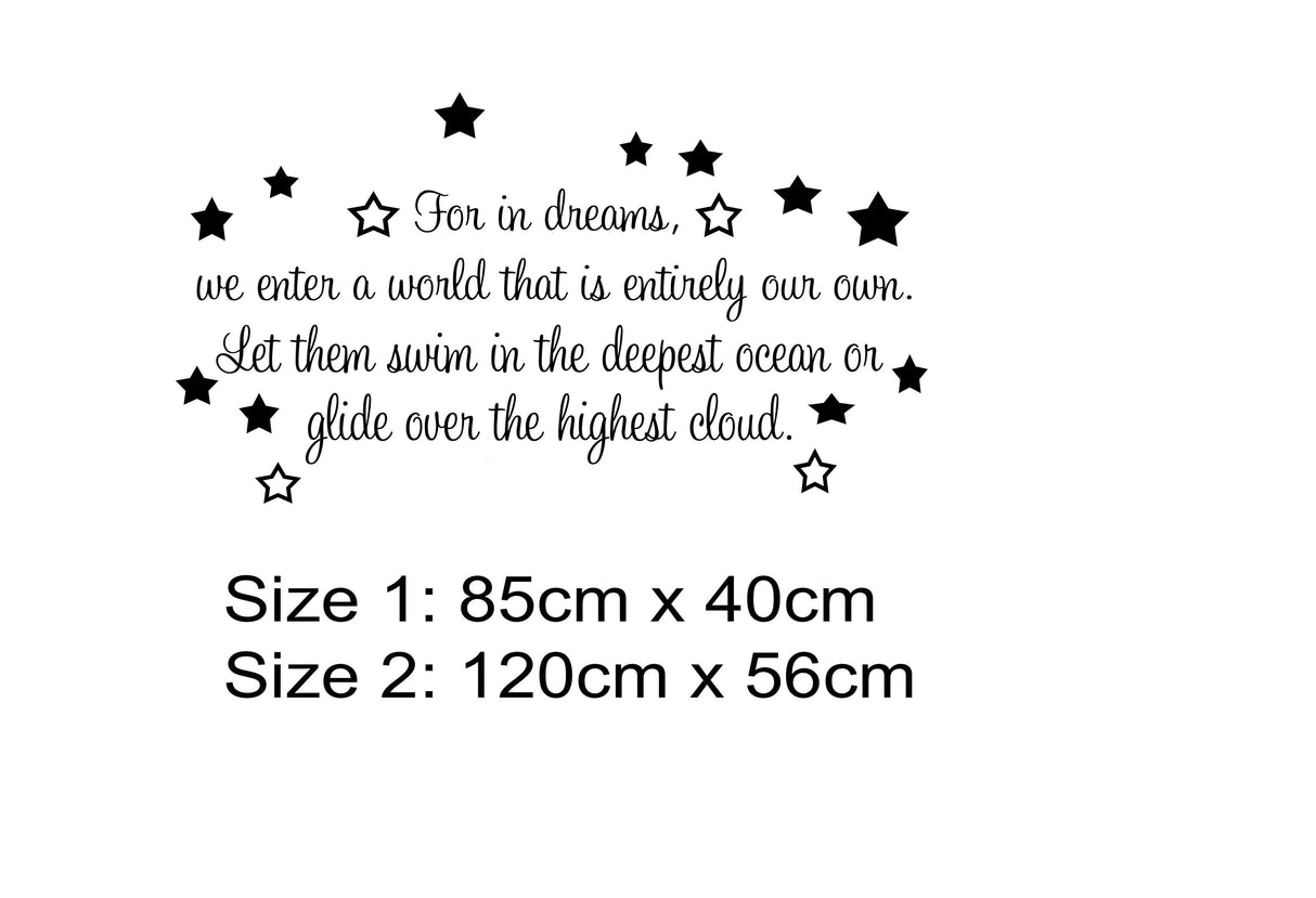 Personalised Wall quote stickers