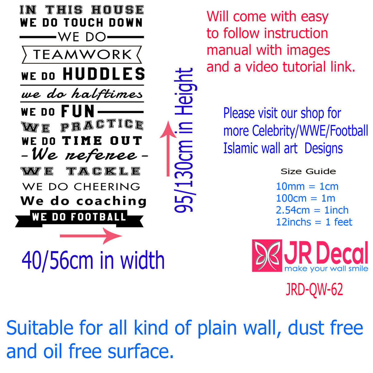 House Rules Wall Stickers In this house wall stickers Quotes