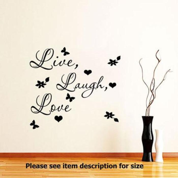 Live Laugh Love Wall Quote Stickers