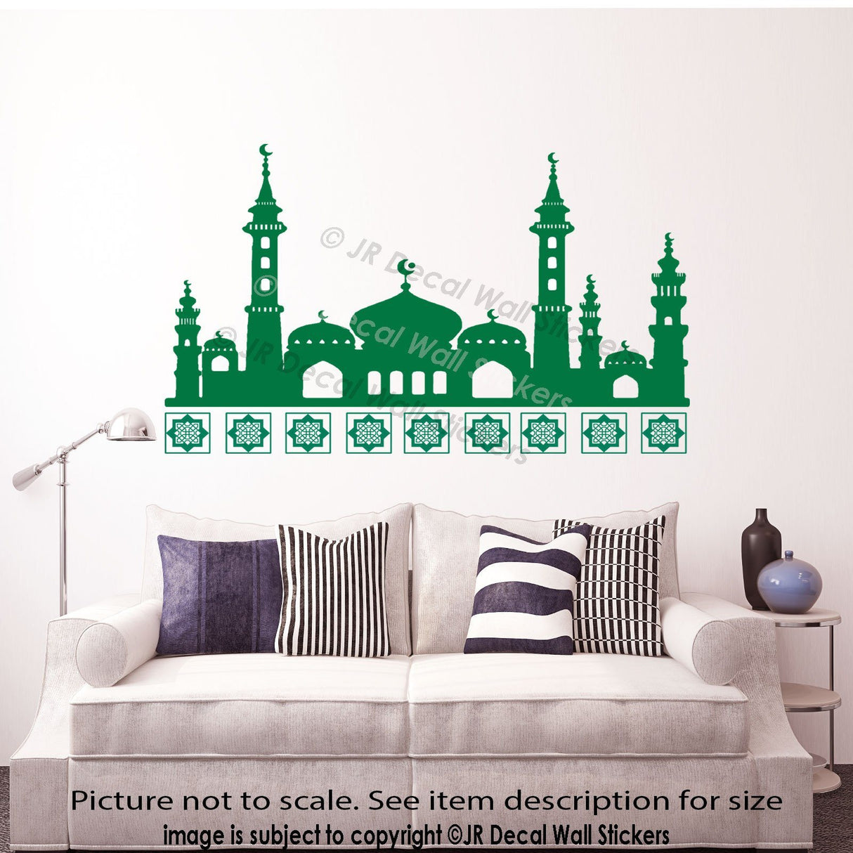 Holy Mosque printed Islamic wall decal