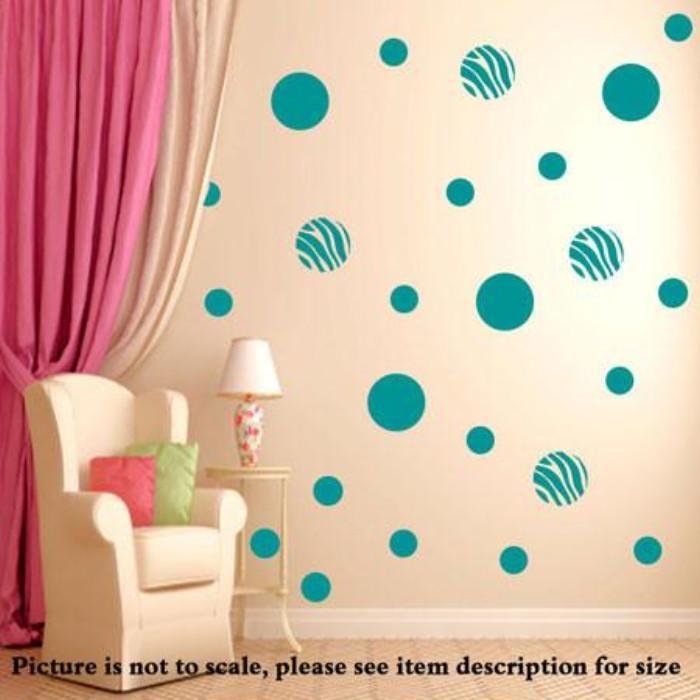 Dot Wall Stickers Zebra print