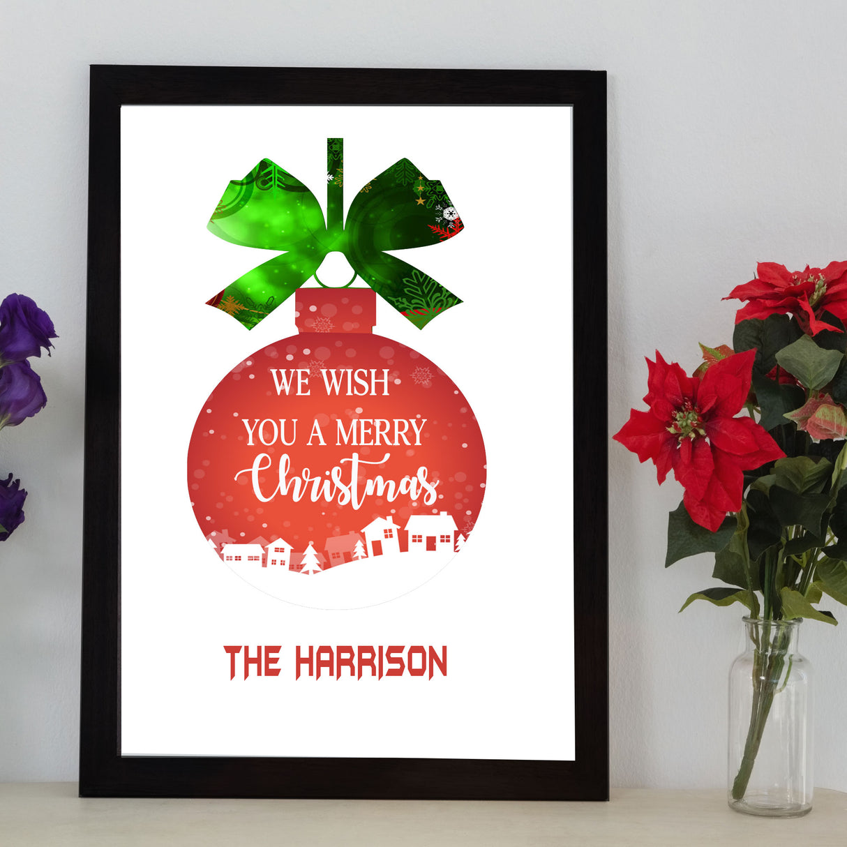 personalized Christmas picture frame