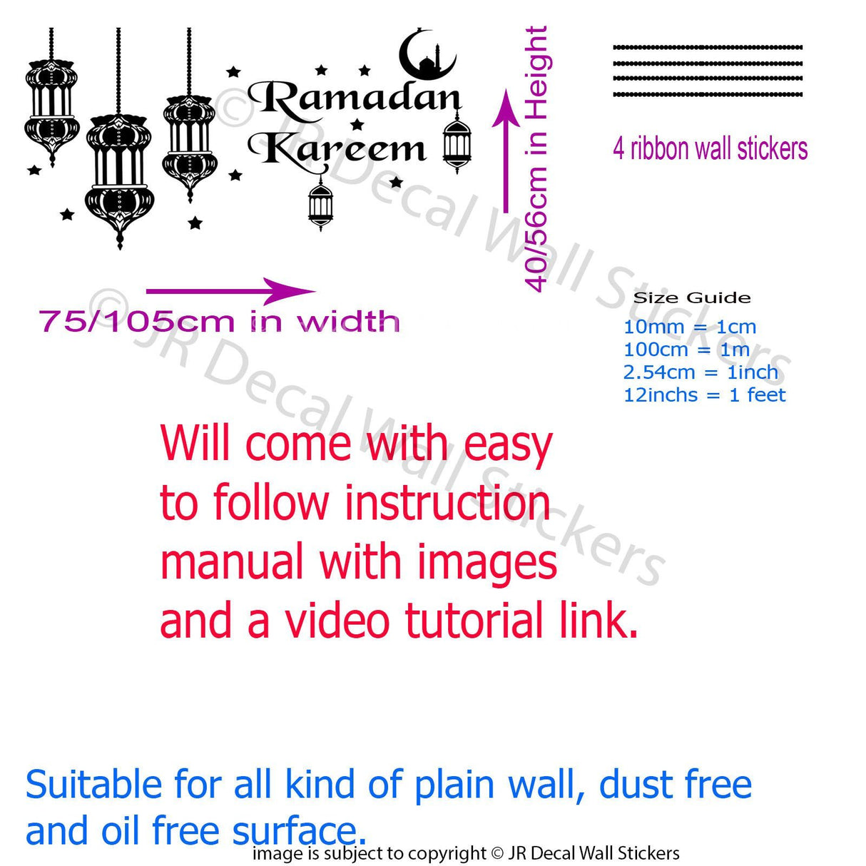 Ramadan Kareem with Lamp Light Islamic wall Art