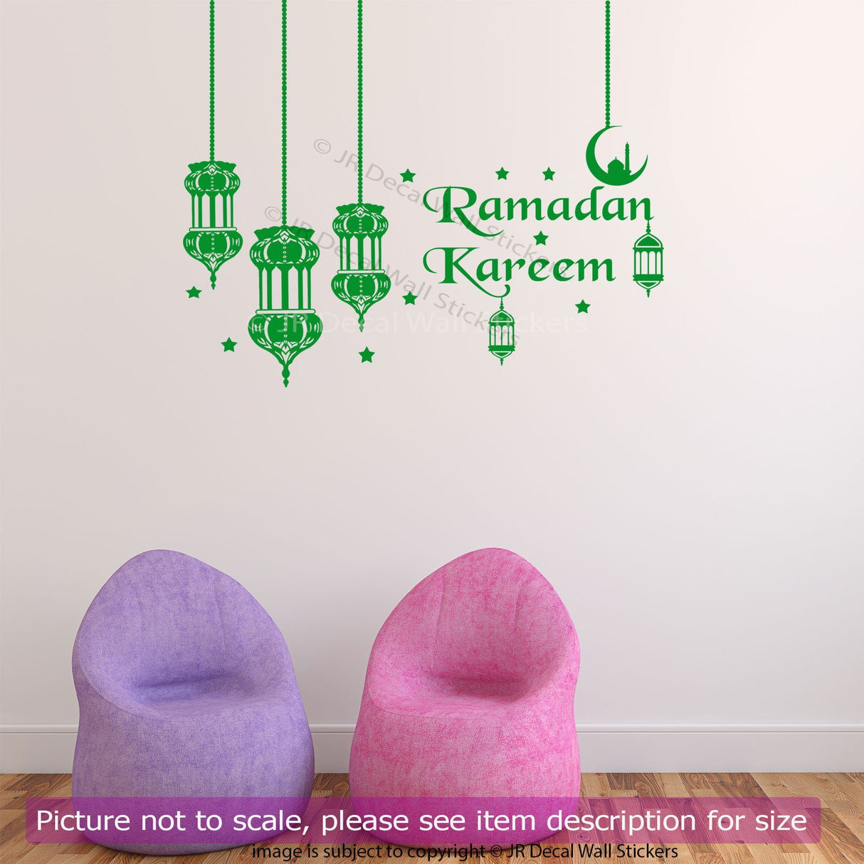 Ramadan Kareem with Lamp Light Islamic wall Art