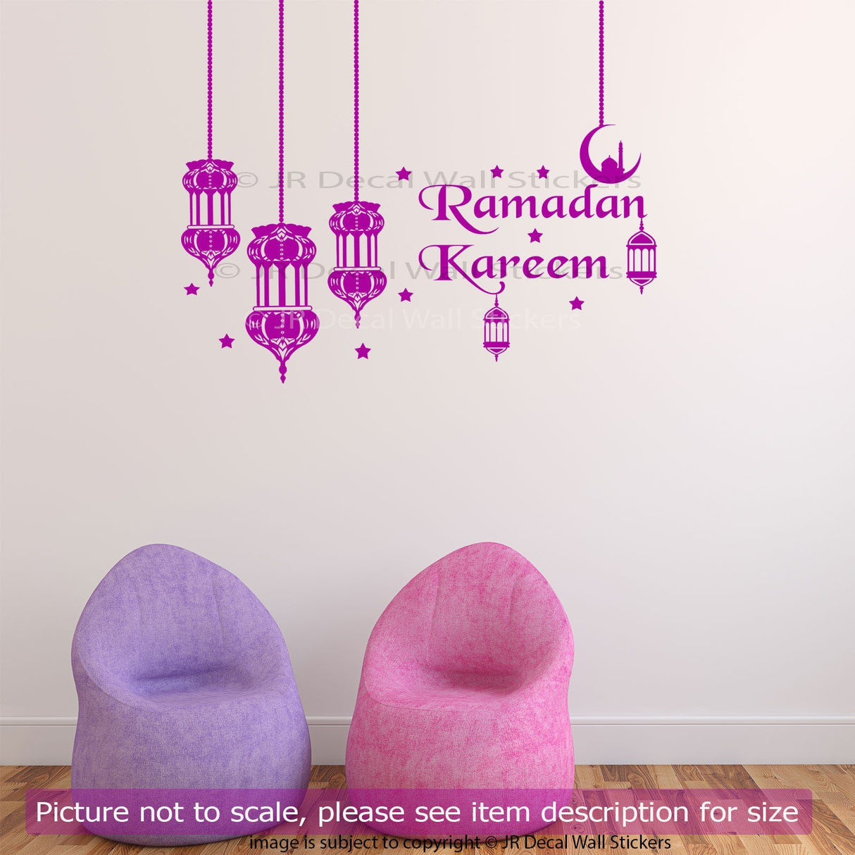 Ramadan Kareem with Lamp Light Islamic wall Art