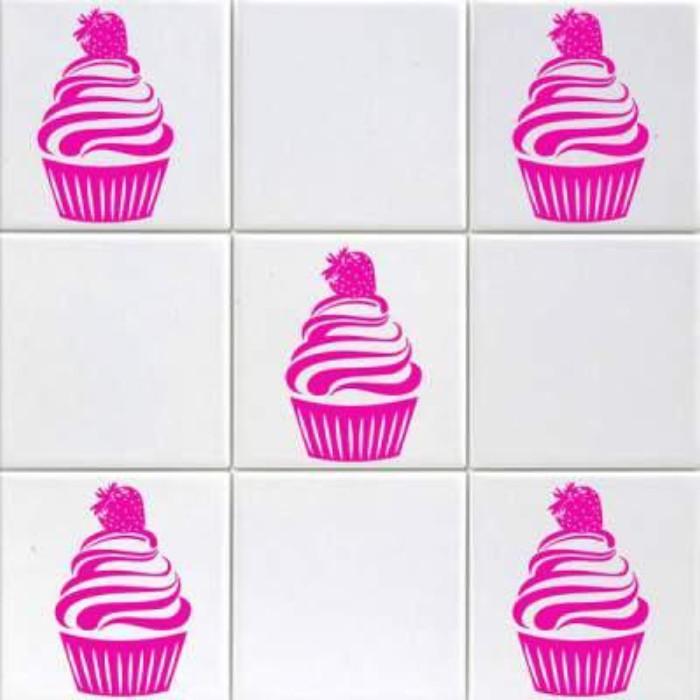 Strawberry Cupcake Wall Stickers Sets