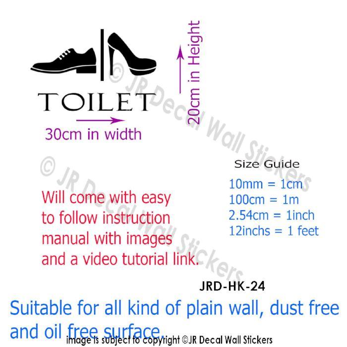 Toilet Entrance Sign Sticker