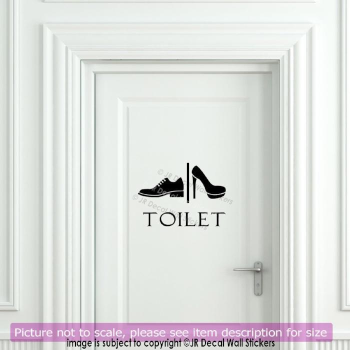 Funny Toilet Entrance Sign Sticker