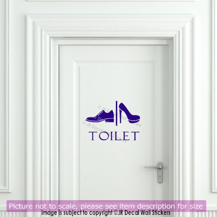 Door Toilet Entrance Sign Sticker
