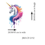 Unicorn Paint Dripping Wall Decals