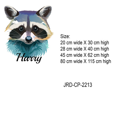 Raccoon Wall Stickers Kids Room Decor
