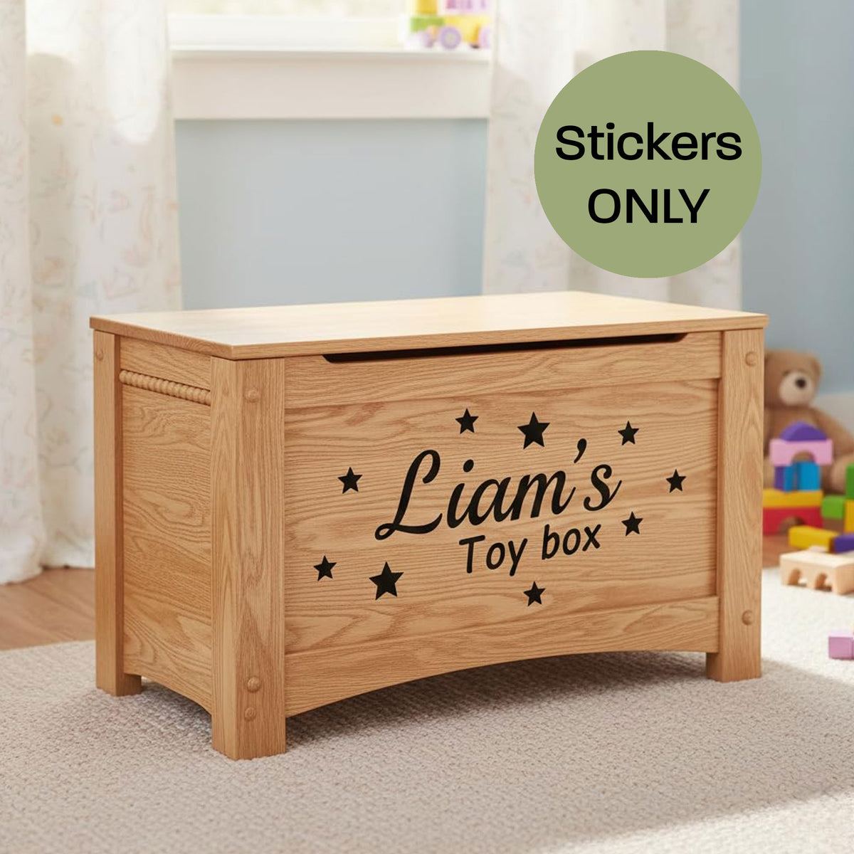 Personalised Toy Box Name Stickers
