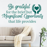 Be grateful - Inspirational quotes Wall stickers