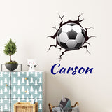 Custom Name  Football Wall art Stickers