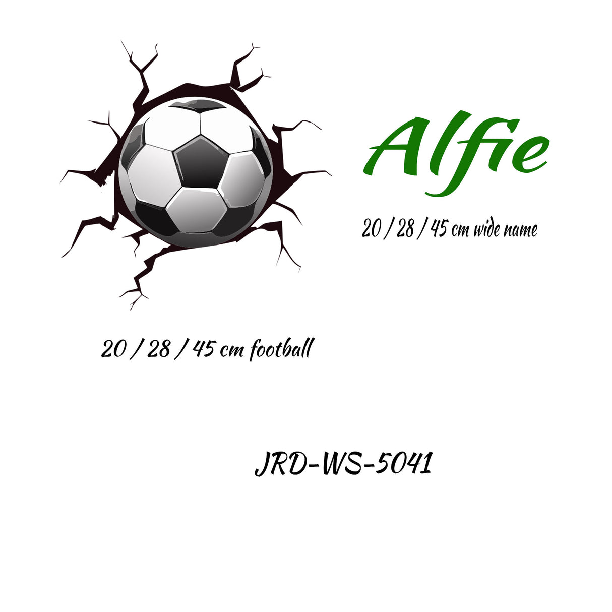 Custom Name  Football Wall art Stickers