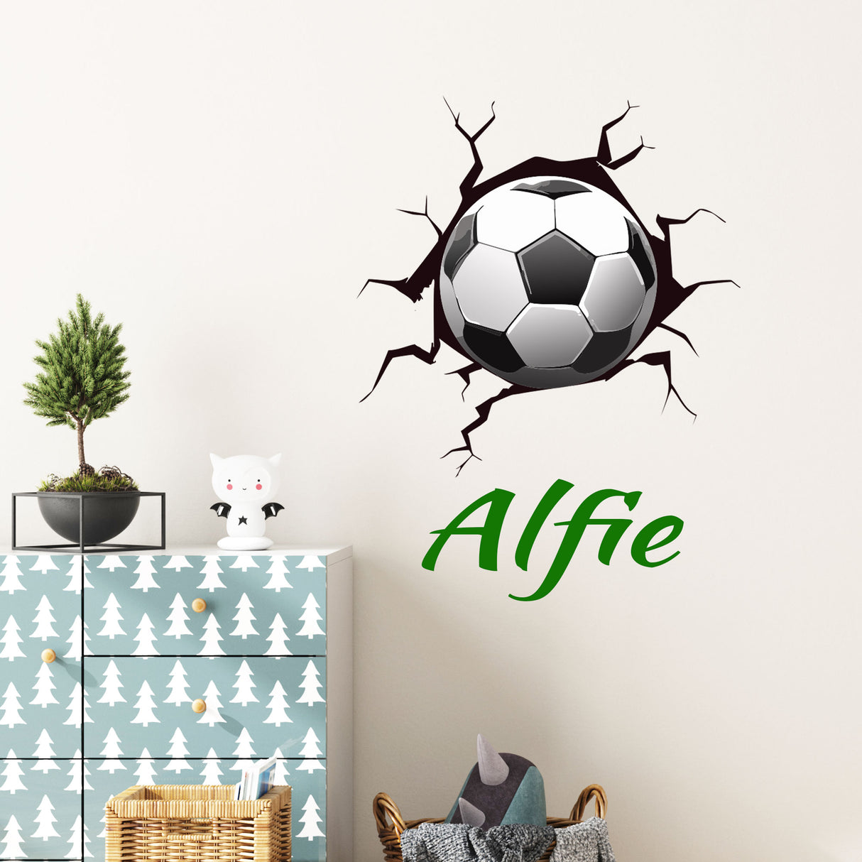 Custom Name  Football Wall art Stickers
