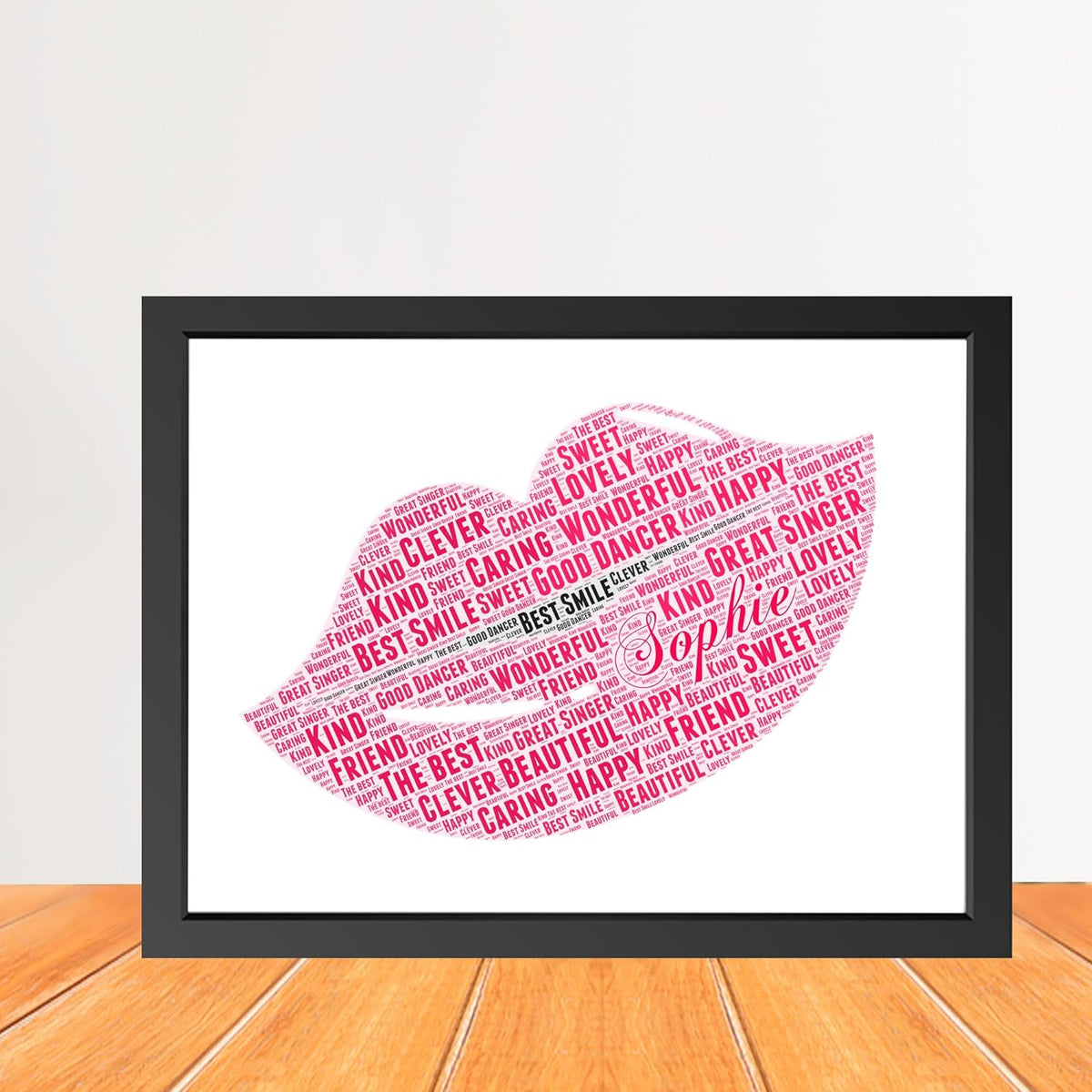 Lips Sticker Word Personalized Women Lips Word Art Print – JR Decal Wall Stickers