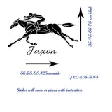 Personalized Equine Rider Wall Decals