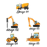 Construction Truck Peraonalised Name Mugs