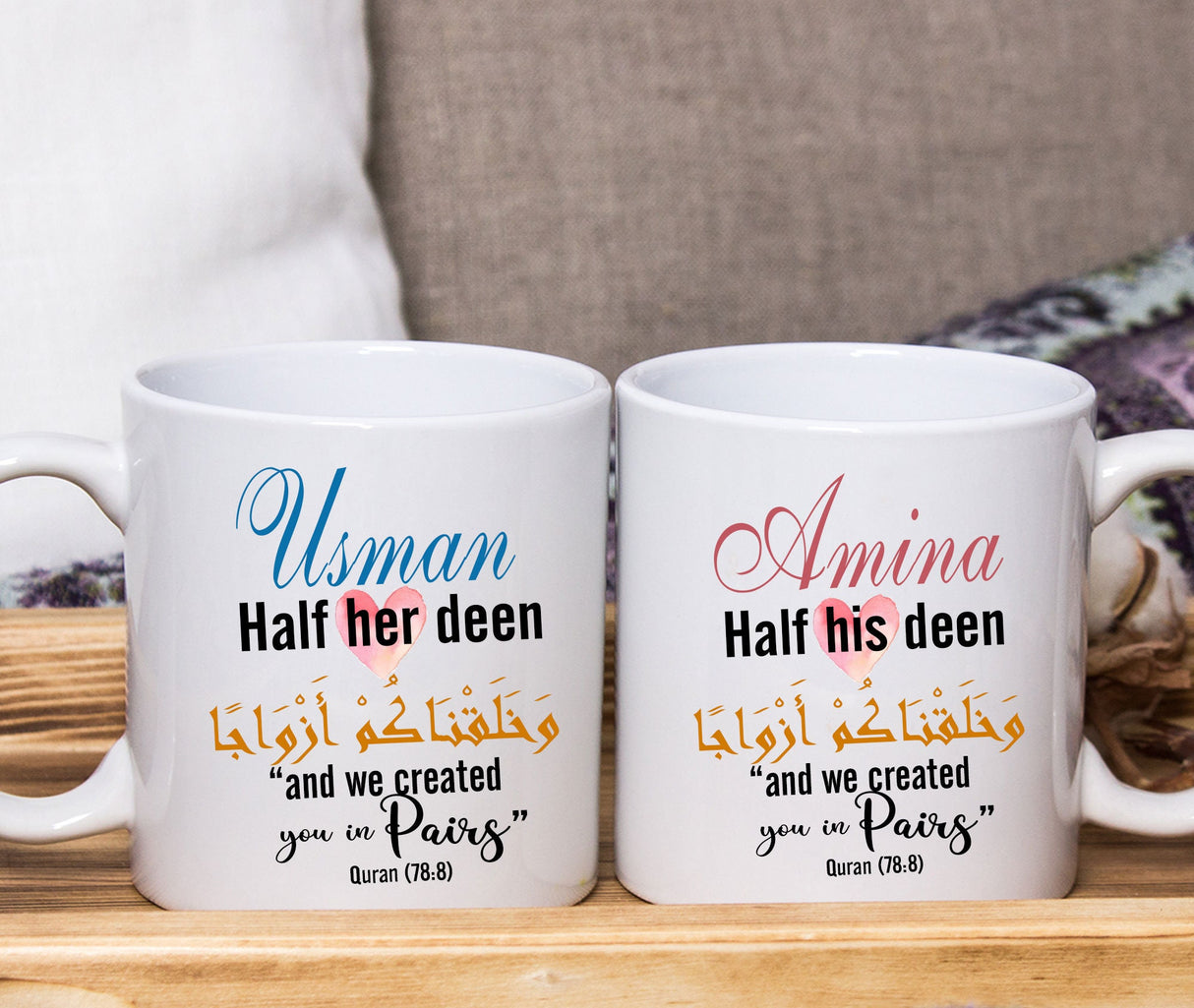 Personalised Muslim Nikkah Gifts Mug