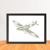 Personalized Airplane Word Art Print, Custom name aircraft word cloud print, Birthday gift for him, Plane Christmas wall Framed gifts