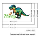 Personalised dinosaur name wall stickers for kids room, dinosaur Custom name wall decal Tyrannosaurus Rex wall sticker