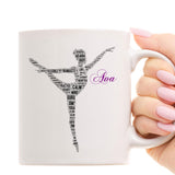 Gymnast word art Card, 16th birthday Cards, For Gymnast Her, Girls, Kids - Daughter, Mother, A5 size birthday cards