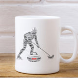 Personalised Curling Sport Word Art Printed Mug