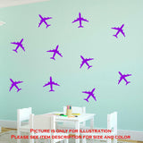 Set of 18 Airplane Stickers  for bedroom