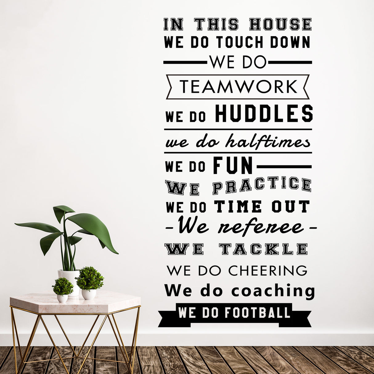 House Rules Wall Stickers In this house wall stickers Quotes