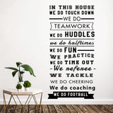 House Rules Wall Stickers In this house wall stickers Quotes