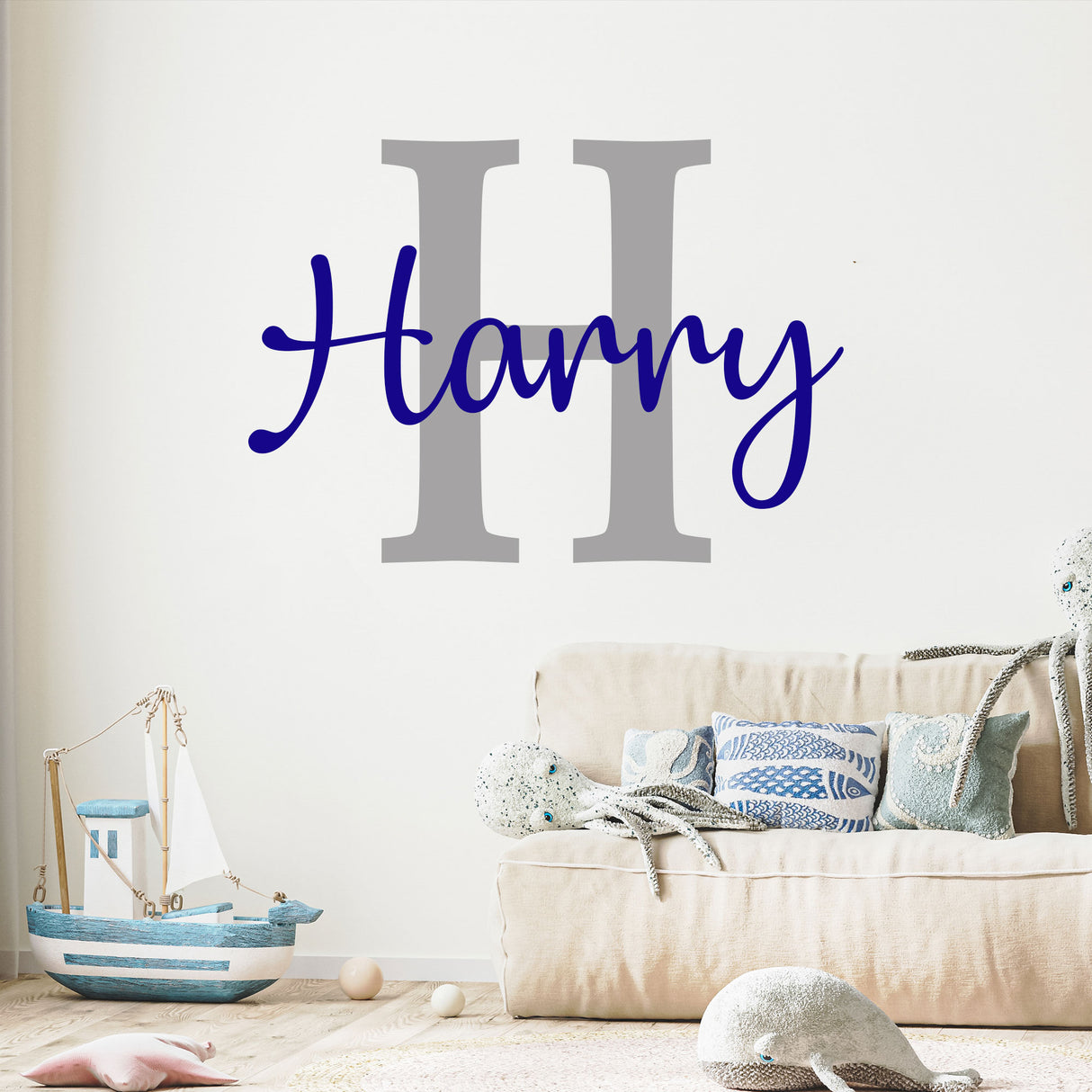 Personalised Boy name wall stickers 
